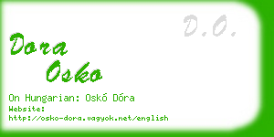 dora osko business card