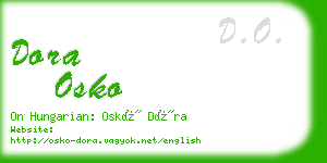 dora osko business card